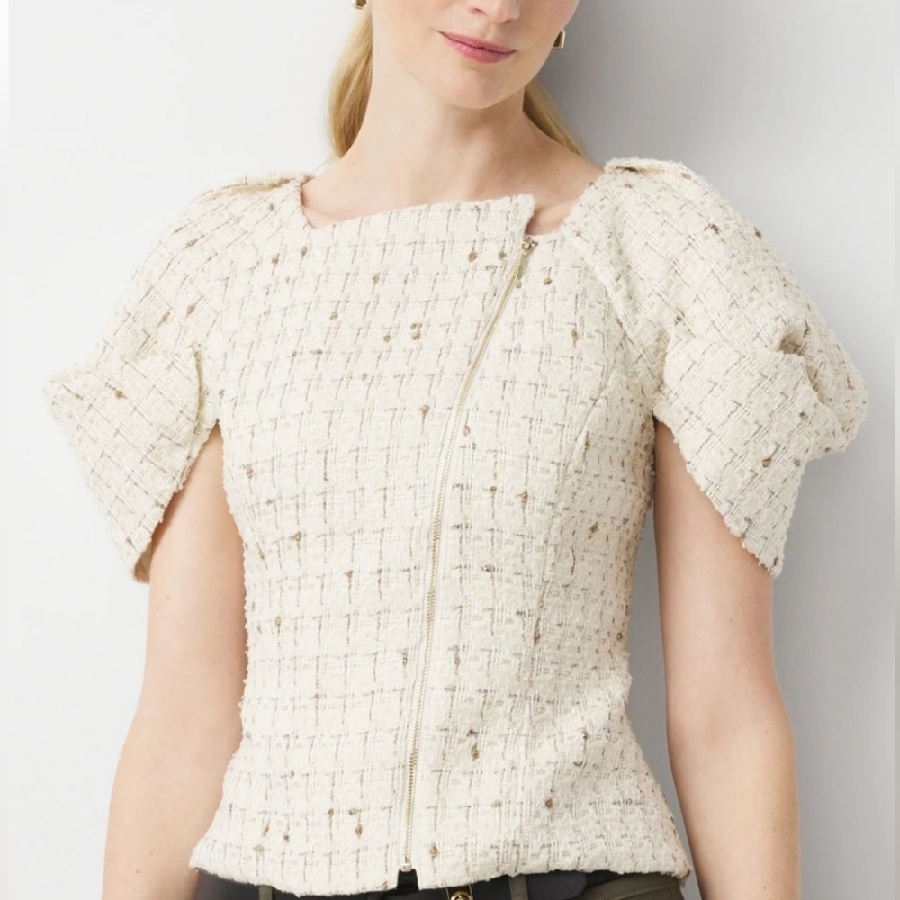 Elegant Cream Women's Top